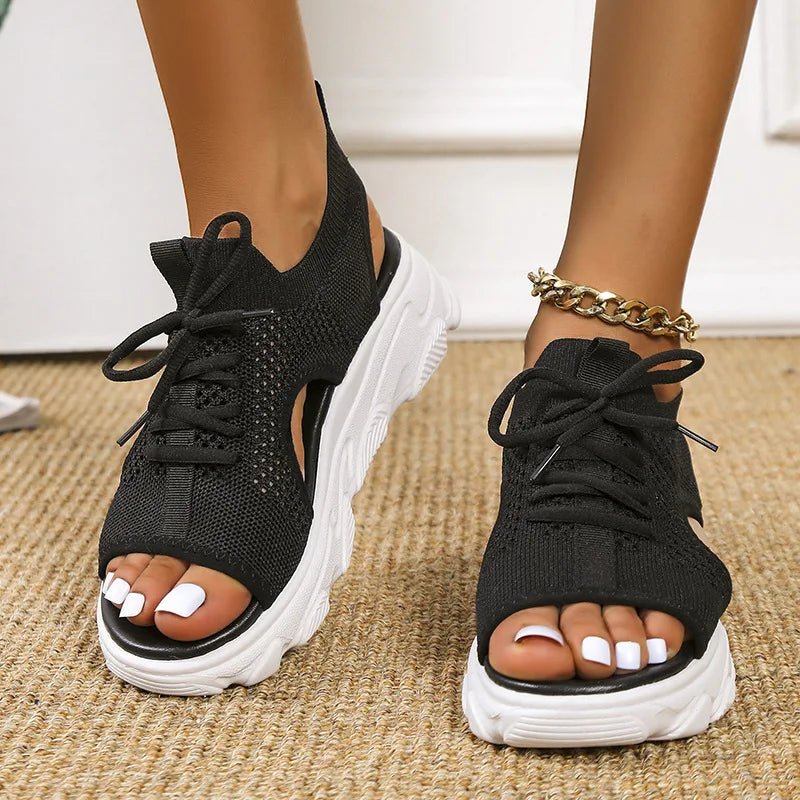 Women's comfortable platform sandals with orthopedic support, ideal for summer walking and casual wear.