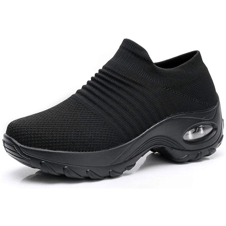 Breathable women's orthopedic comfort shoes with arch support, ideal for daily wear & foot health.