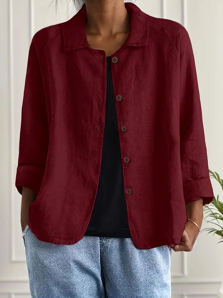 Women's lightweight flowy shirt cardigan, ideal for versatile summer fashion & layering.