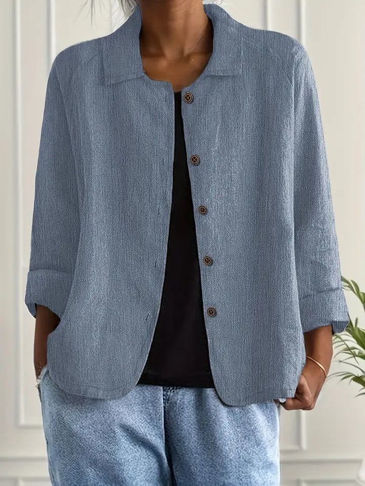 Summer-ready women's flowy shirt cardigan, lightweight and chic for everyday comfort.