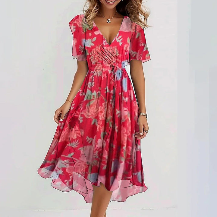 Casual women's sleeveless flowy dress, comfortable for everyday summer wear or warm weather outings.