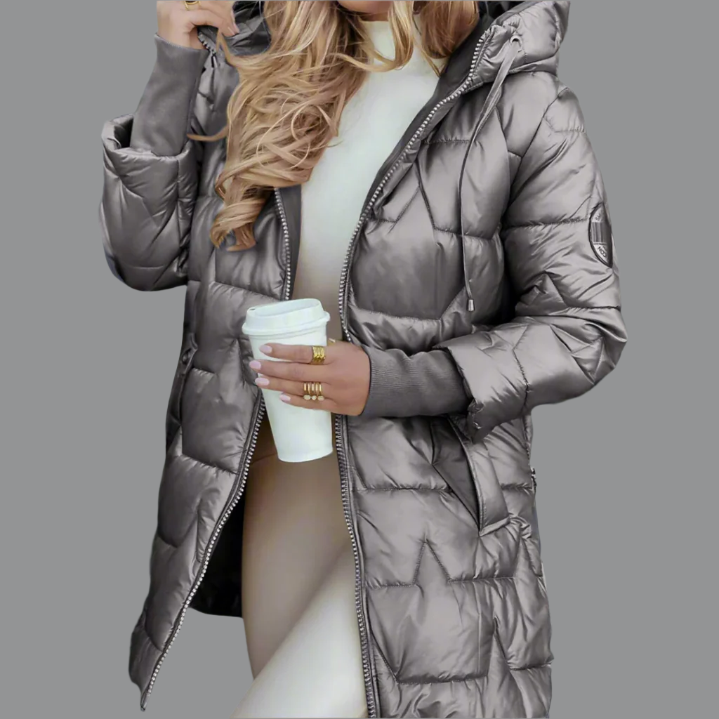 Versatile women's quilted jacket, lightweight & stylish for autumn. Great everyday fall outerwear.