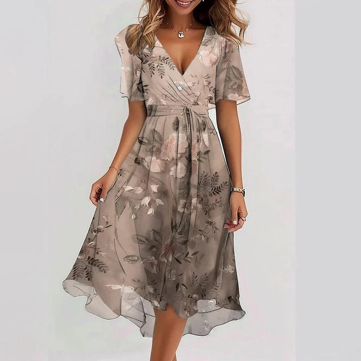 Women's comfortable lightweight summer dress, an everyday casual sundress ideal for sunny outdoor activities.