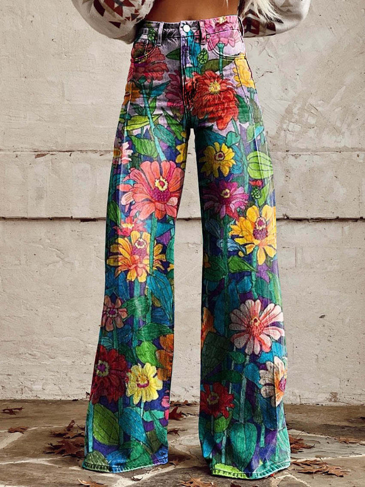 Stylish women's baggy jeans, ideal for a relaxed and fashionable summer look.