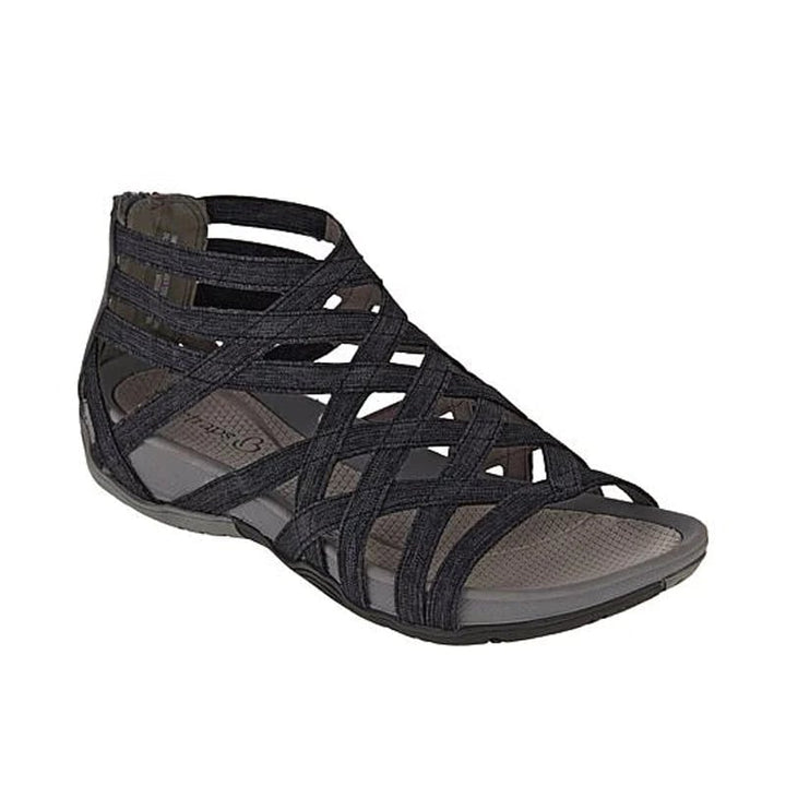 Durable women's orthopedic sandals with adjustable hook-and-loop straps for summer walking.