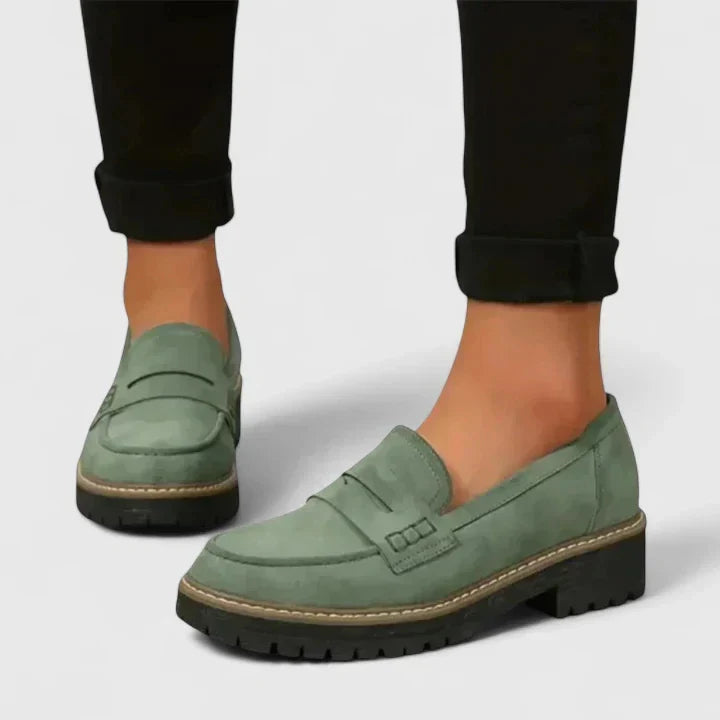 Comfortable women's orthopedic loafers providing all-day support, perfect for walking & office wear.