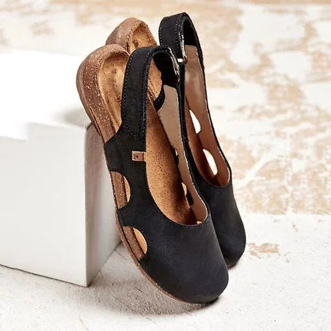 Women's orthopedic cushioned strap sandals for all-day comfort & foot support. Ideal for walking & summer.