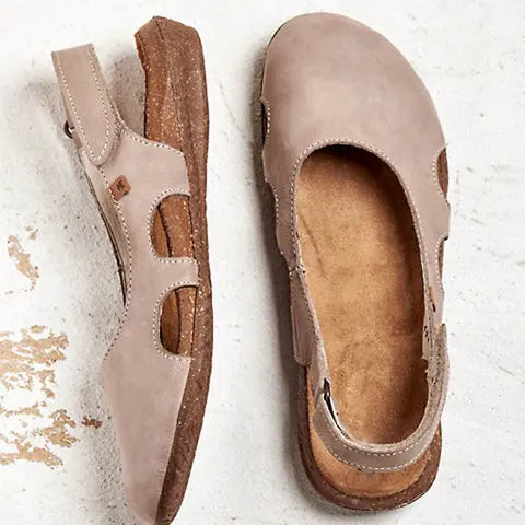 Adjustable strap orthopedic women's sandals with cushioning, providing ultimate foot support & comfort.