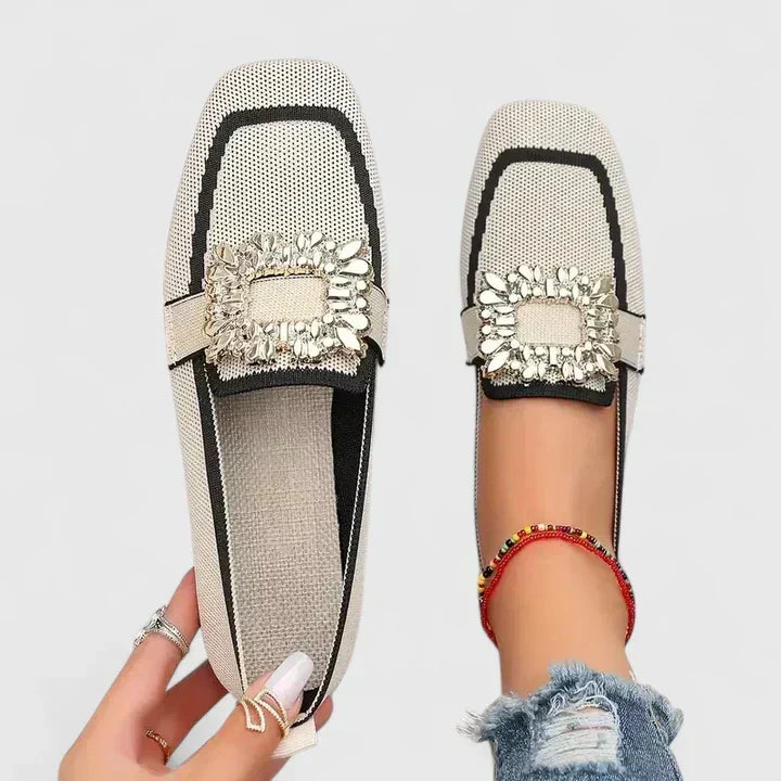 Premium women's orthopedic loafers, slip-on design, cushioned for comfort & offering excellent foot support.