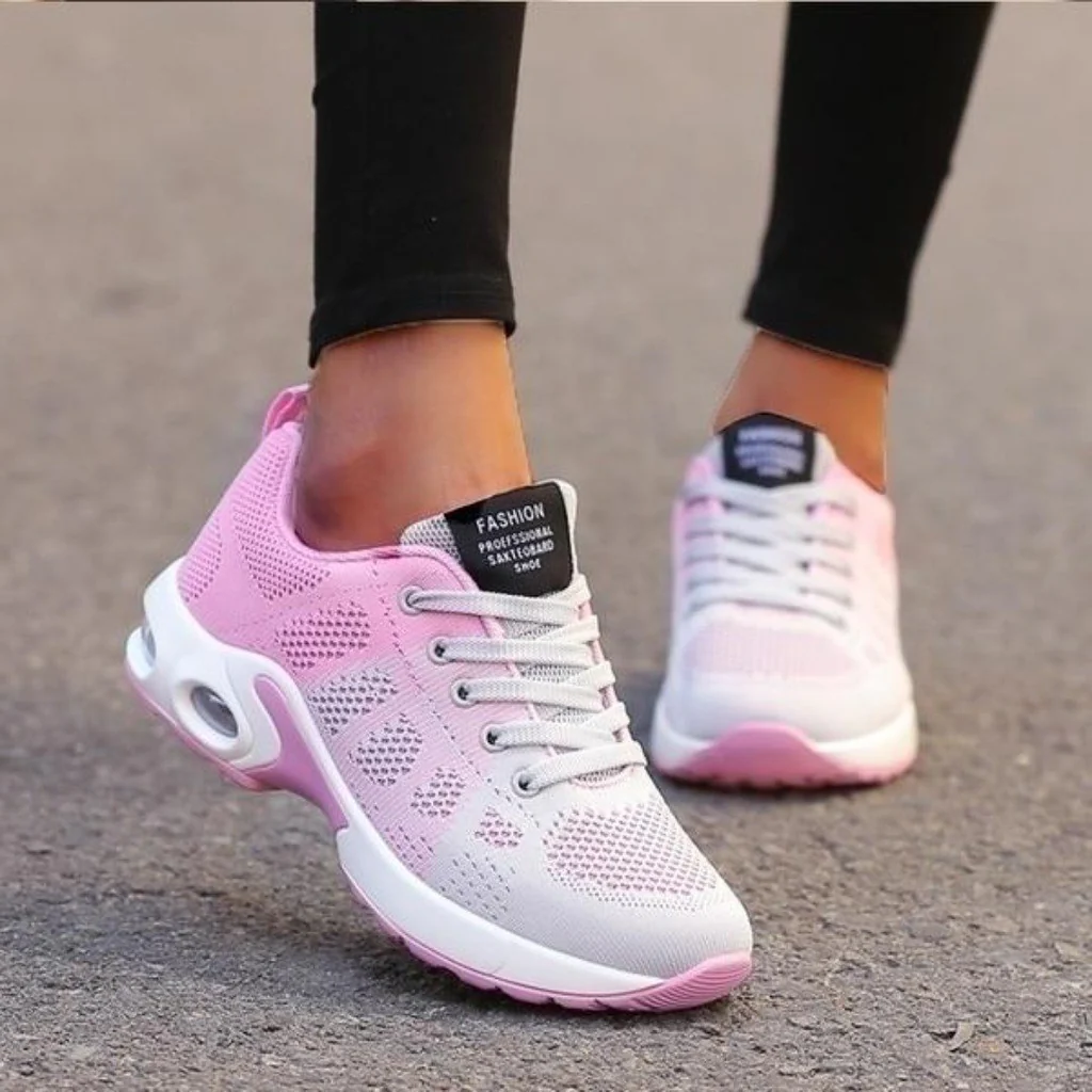 Stylish women's orthopedic running shoes, designed for comfort and pain relief.