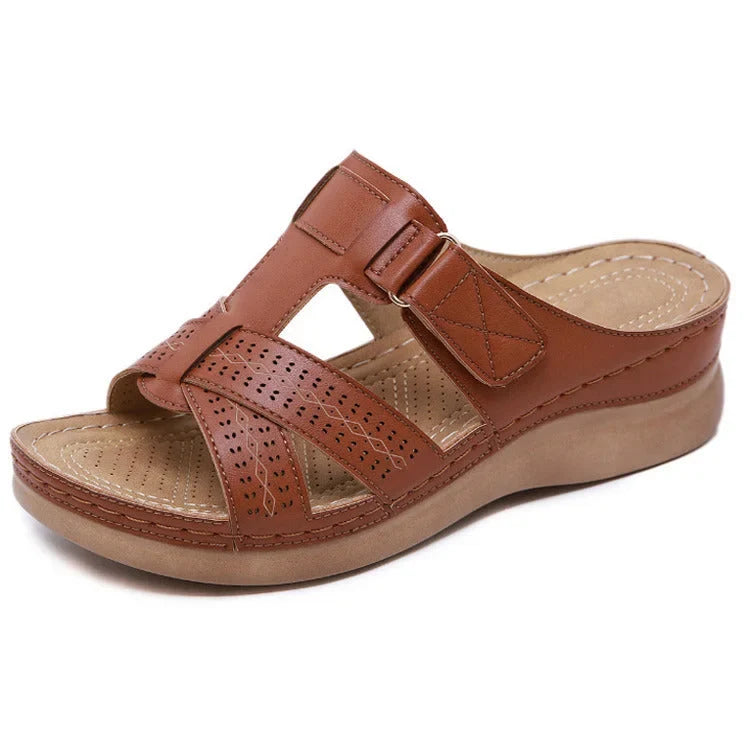 Women's adjustable orthopedic sandals, excellent for comfort, walking, and arch support.