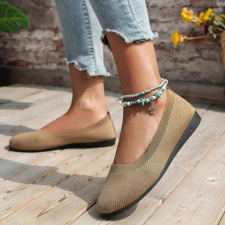 Women's comfy slip-on orthopedic flats for superior foot support and everyday wear.