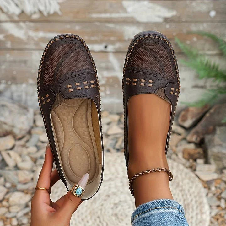 Orthopedic women's slip-on loafers, designed for maximum comfort and support.
