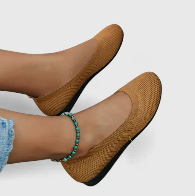 Health-focused women's orthopedic slip-on shoes with arch support, ensuring comfortable, joint-friendly steps.