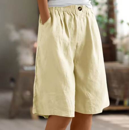 Relaxed fit women's comfort shorts. Ideal for casual wear, elastic waist provides ultimate comfort.