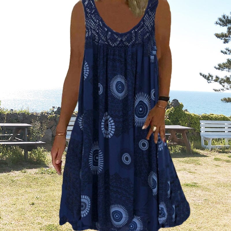 Lightweight women's sleeveless summer dress, providing ultimate comfort and effortless style.