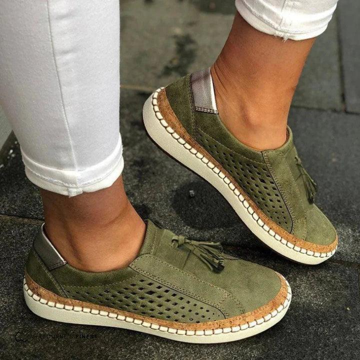 Women's summer slip-on sneakers for breathable comfort, perfect casual warm-weather footwear.