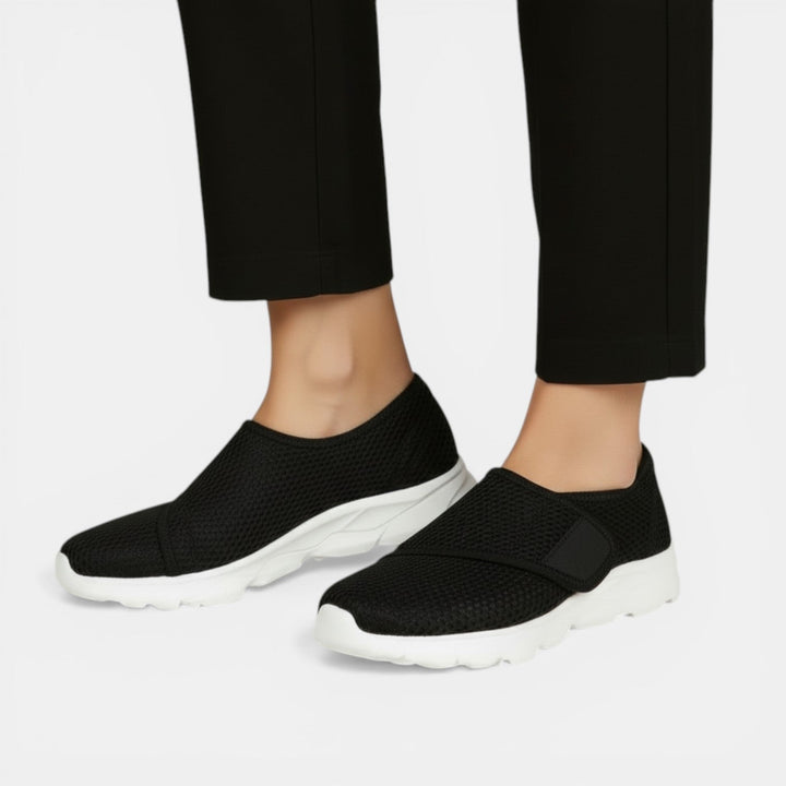 Supportive women's orthopedic walking sneakers, ultra lightweight & breathable for ultimate foot comfort.