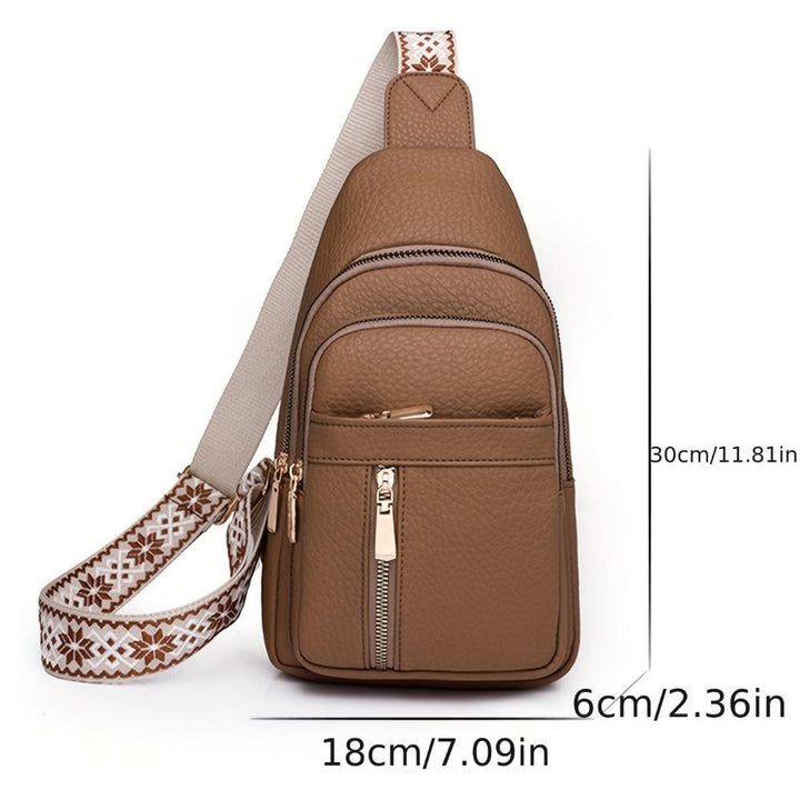 Fashionable vintage leather-look crossbody bag for women, available in multiple colors.
