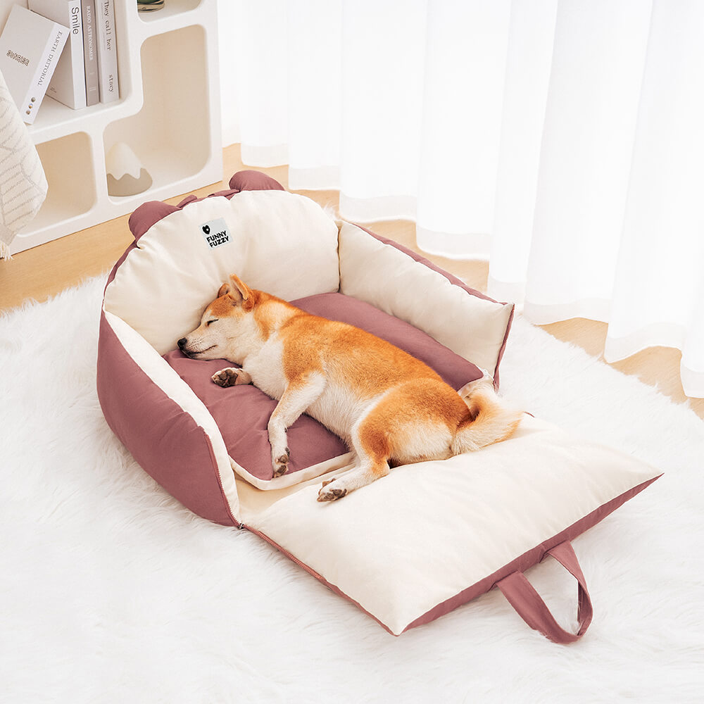 Multifunctional pet booster seat from Zootopia Series, ideal for safe dog travel and car safety