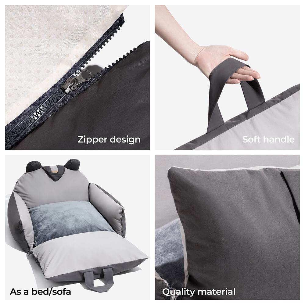 Soft Zootopia dog car seat bed for comfortable and safe pet travel, easy to install in any car